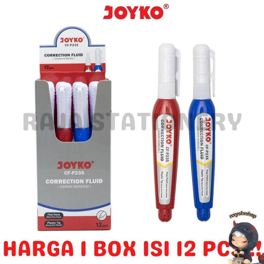 

Joyko Correction Fluid Pen Tipex Cair Joyko Putih Cf-P235 Tipx Tip Ex Lusin Murah [12Pcs] Sale