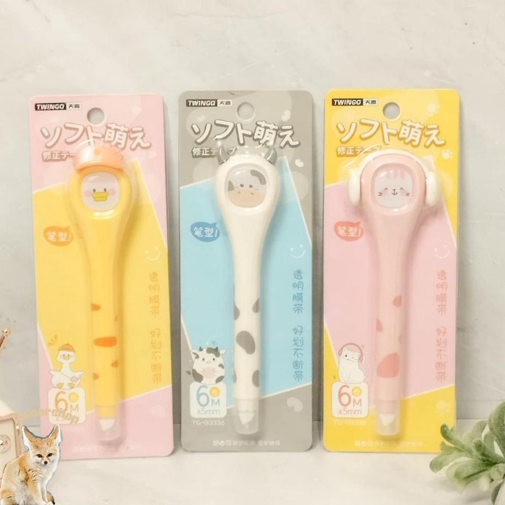

Correction Tape Twinggo Panjang Zoo Tg B3336 / Tipex Gulung Twinggo Lucu Termurah Ready Grosir Bisa Cod Sale