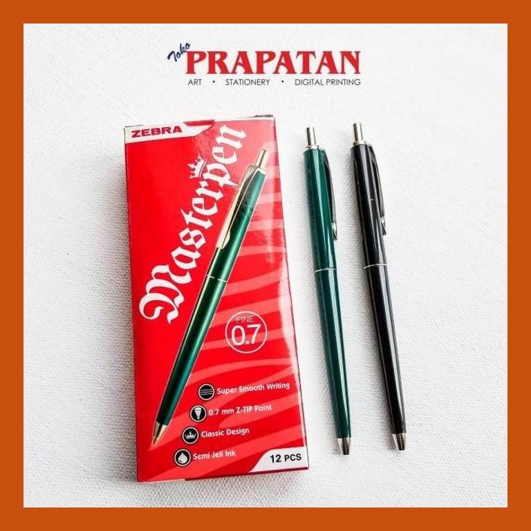 

[ PERALATAN LUKIS / GAMBAR ] ZEBRA MASTERPEN 0.7 BLACK INK PULPEN COD