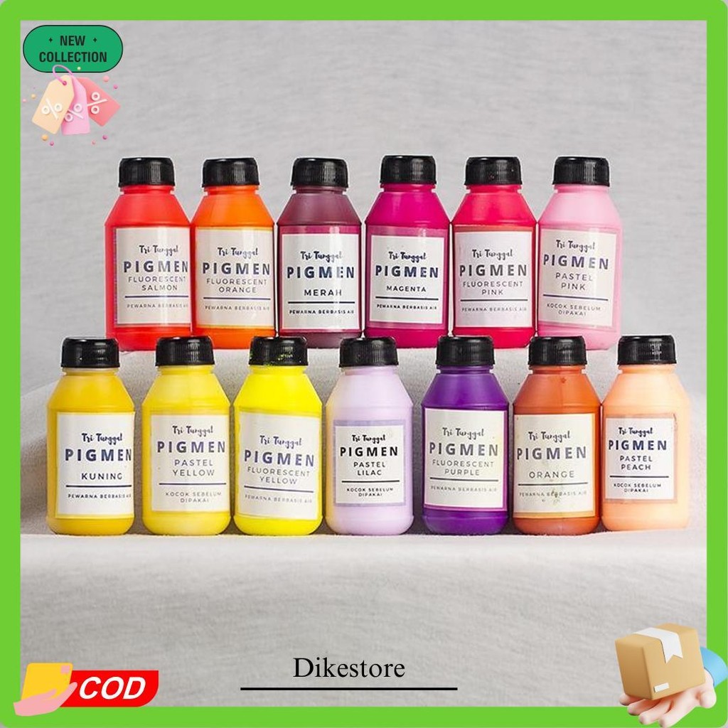 

Pigmen 60Gr Besar Pewarna Sablon Cat Tembok Clay Semen Slime Squishy Basis Air Pigment Pewarna Pigment Color Colour Bundle Slime Waterbased Tie Dye Pigment Drawing Warna Warni Air Cair Cairan Liquid Paint Kerajinan Prakarya Crafting Tri Tunggal Malang