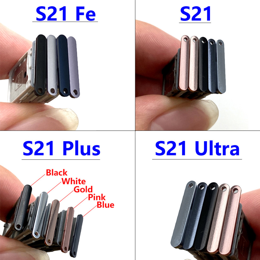 Untuk Samsung S21 Plus Ultra / S21 Fe Dual SIM Card Slot SD Card Tray Holder Adapter