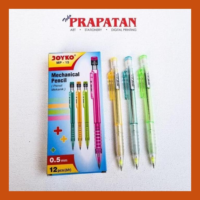 

[ PERALATAN LUKIS / GAMBAR ] JOYKO MECHANICAL PENCIL MP-15 0.5MM / PENSIL MEKANIK JOYKO COD