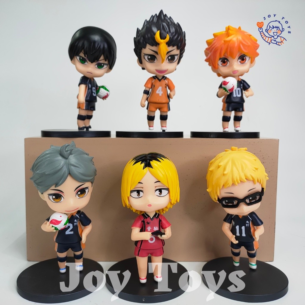 HAIKYU CHIBI 6 PCS ACTION FIGURE, HIGH QUALITY ANIME ACTION FIGURE