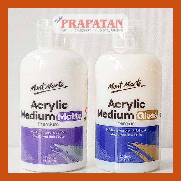 

[ PERALATAN LUKIS / GAMBAR ] MONT MARTE ACRYLIC MEDIUM 135ML | MEDIUM CAT AKRILIK COD