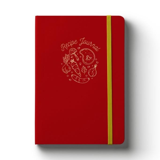 

A5 Recipe Journal Red