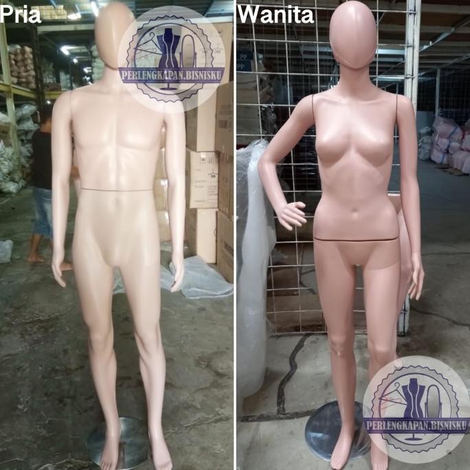 MANEKIN PATUNG BAJU PRIA WANITA FULL BODY PLASTIK GS