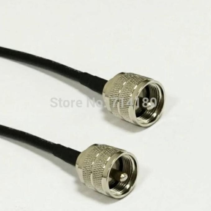 Kabel Jumper Rg8 Uhf Male Ke Uhf Male Panjang 3 Meter New Stok