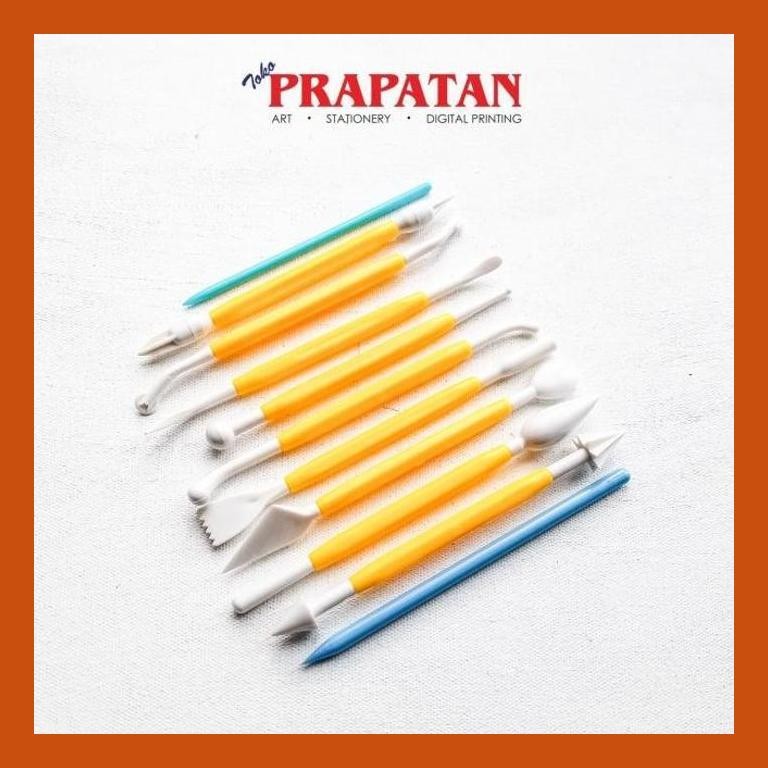 

[ PERALATAN LUKIS / GAMBAR ] ALAT BUTSIR / ALAT UKIR / CLAY KNIFE PLASTIK VT31/10 PACKING AMAN