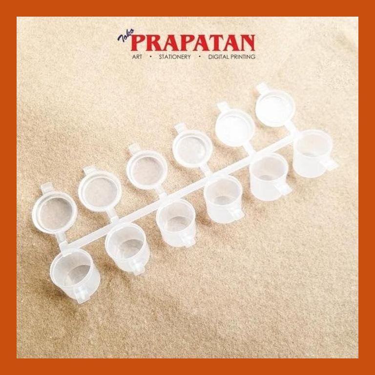 

[ PERALATAN LUKIS / GAMBAR ] TEMPAT CAT AKRILIK 10ML X 6 / WADAH TINTA PACKING AMAN