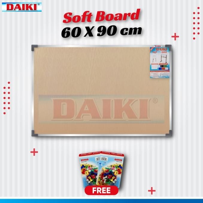 

TERMURAH - Softboard / papan mading Classic DAIKI Uk 60x90 Cm