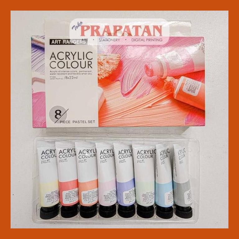 

[ PERALATAN LUKIS / GAMBAR ] CAT AKRILIK SET ART RANGERS 8X22ML PASTEL | ART RANGERS ACRYLIC SIAP KIRIM
