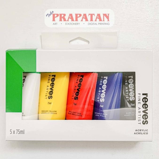

Cat Akrilik Set Reeves Fine Artist 5x75ml | Reeves Acrylic Set