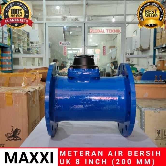 TERBARU - water flow meter 8" flange PN16 PN 16 8in 8inc 8inch PAM PDAM