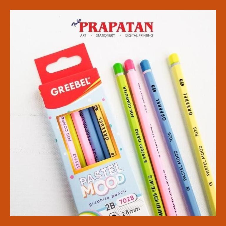 

[ PERALATAN LUKIS / GAMBAR ] GREEBEL PASTEL MOOD GRAPHITE PENCIL 2B 7028 / PENSIL SIAP KIRIM