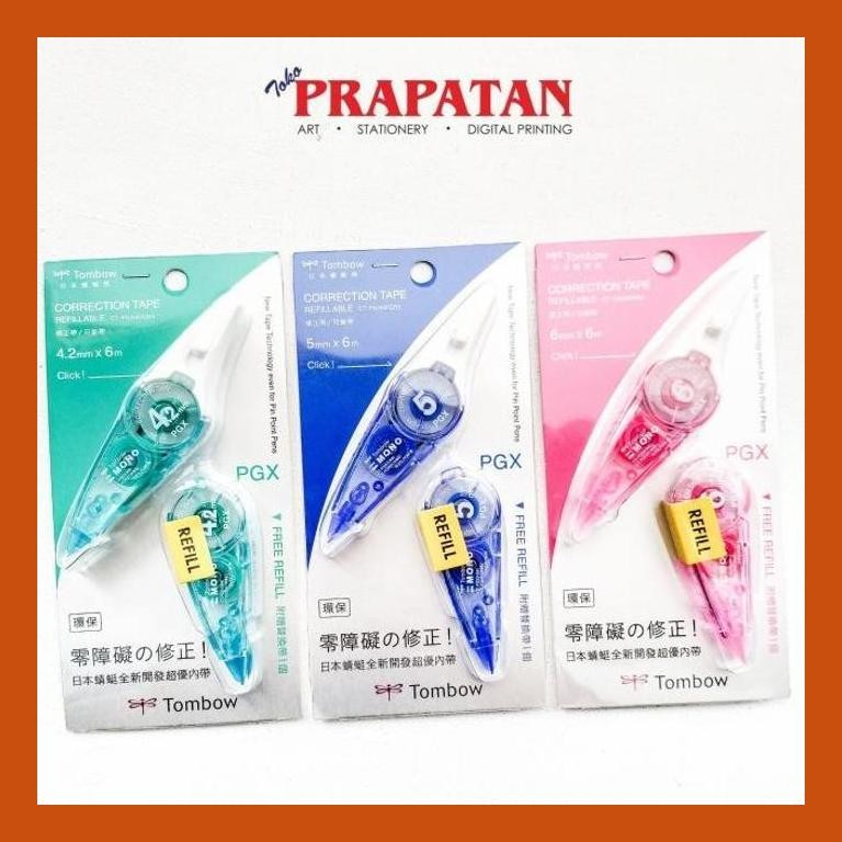 

[ PERALATAN LUKIS / GAMBAR ] TOMBOW CORRECTION TAPE CT-PGX / TIP-EX KERTAS TOMBOW SIAP KIRIM