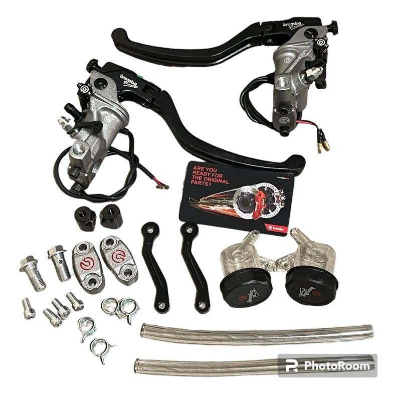 PROMO MURAH HANDLE KOPLING MASTER REM DOUBLE TABUNG SET KANAN KIRI PLUS KABEL SWITCH REM VARIO 160 X