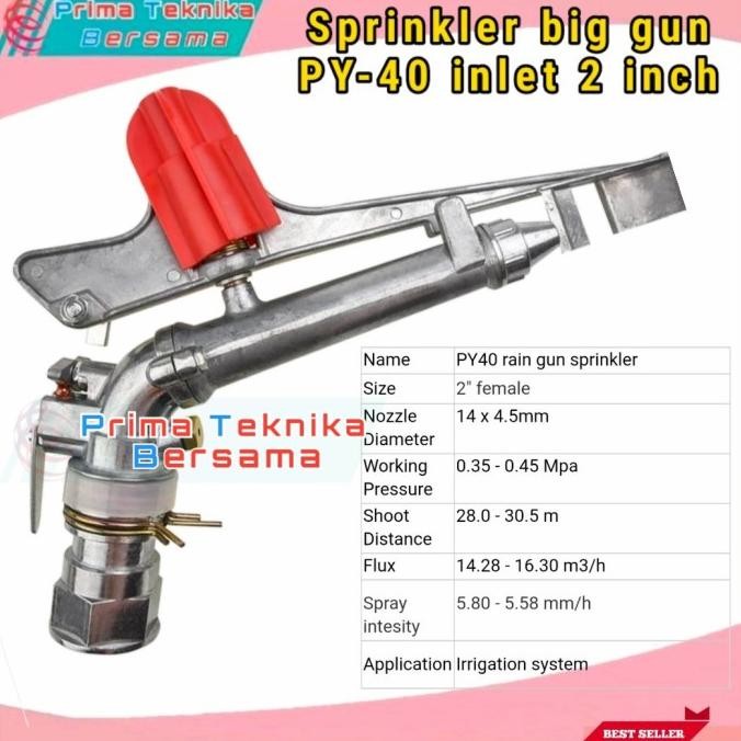 Sprinkler big gun 2 inch PY 40 | sprinkler impact alat siram pertanian