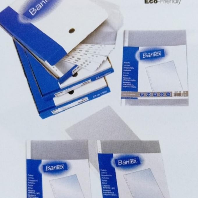 

TERMURAH - Bantex Plastik PP Pocket Folio Antiglare 0,09mm #2045 (100lembar)