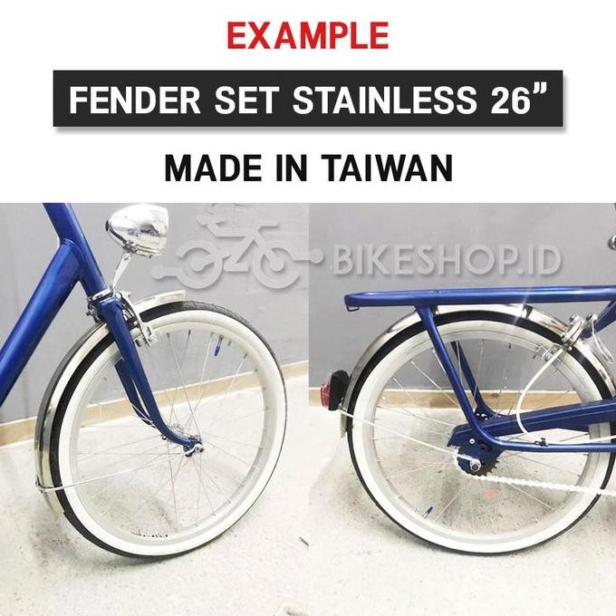Fender Selebor Spakbor 26" 24" 20" Sepeda Mtb Mini Ctb Warna Stainless Taiwan | High Quality