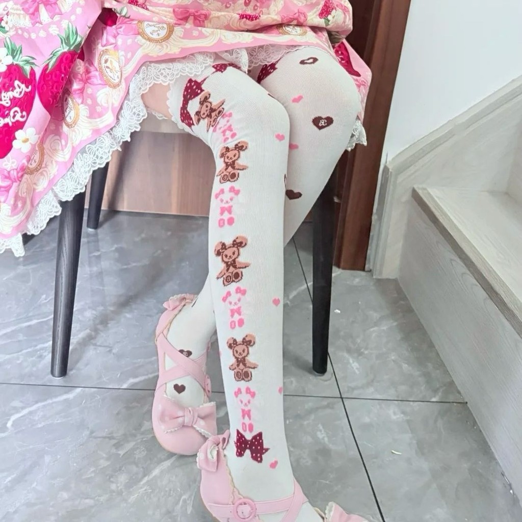 Lolita Lolita Over-the-Knee Socks Women Long Socks Cotton Long Tube Socks Sweet Girl
