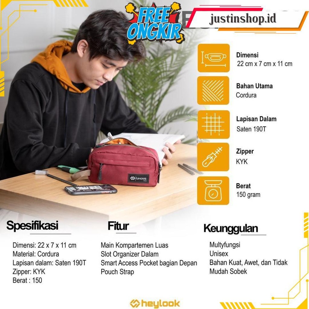 

Heylook Official - Tempat Pensil Eiko Kotak Pensil Pencil Case Kostak Anak Atk Sekolah Kuliah Kantor Kerja Termurah Banget