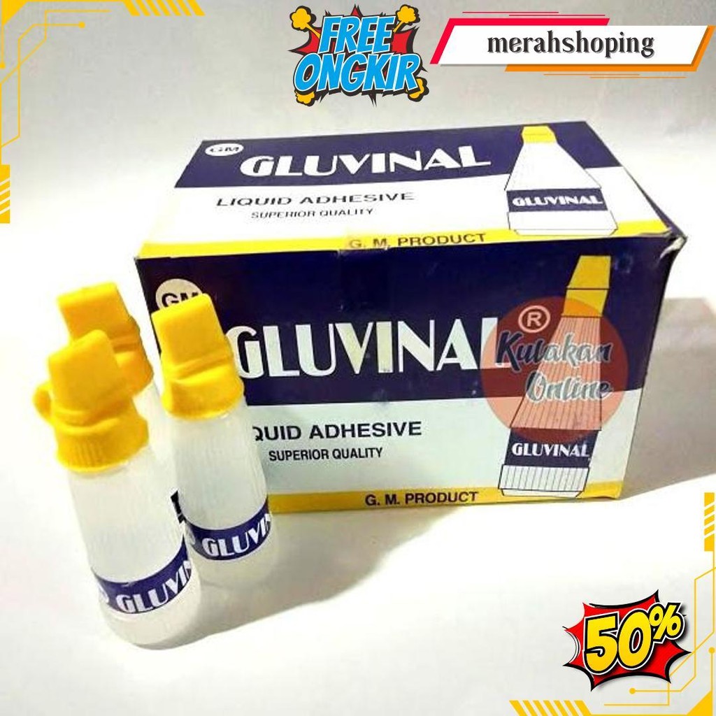 

Lem Kertas Gluvinal Kecil 22 Ml (1 Pak Isi 24 Pcs) Grosir Cod