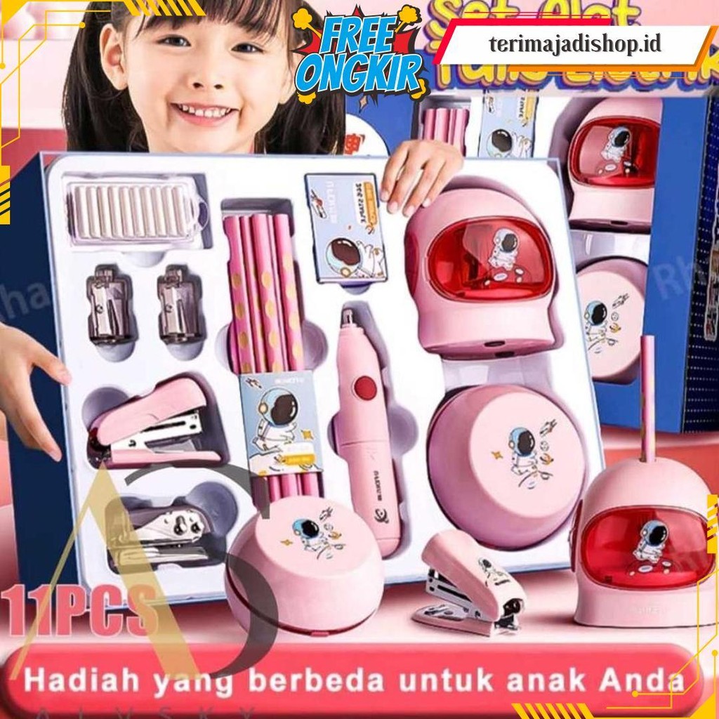 

Set Alat Tulis Elektrik Rautan Penghapus Vacuum Pensil / Electric Stationery Set Termurah Banget