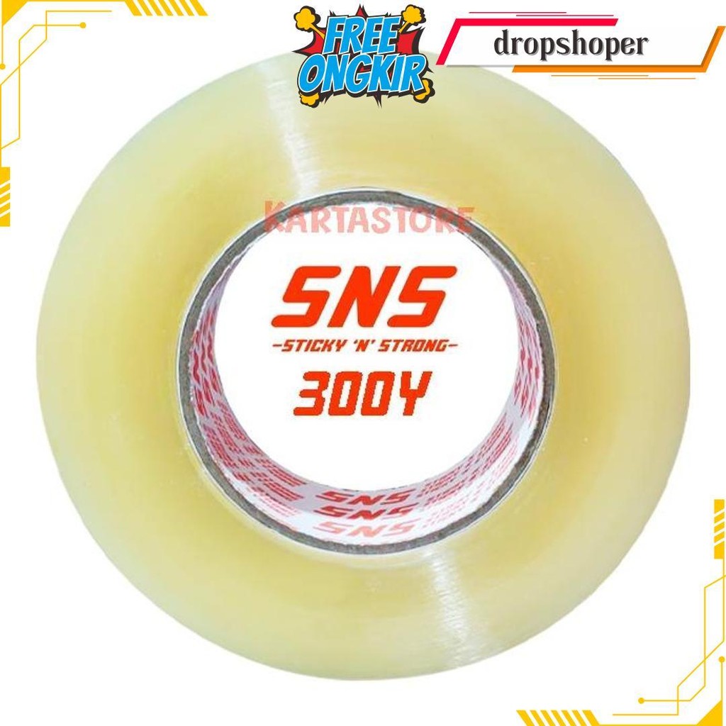 

Lakban Bening-Cokelat Jumbo 300 Yard Sticky N Strong Sns Promo Termurah Banget