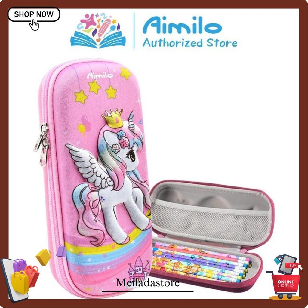 

Aimilo - Tempat Pensil Aesthetic 3D Tempat Pensil Anak Perempuan Waterproof Kotak Pensil Anak Laki Laki Alat Tulis Sekolah Terlaris
