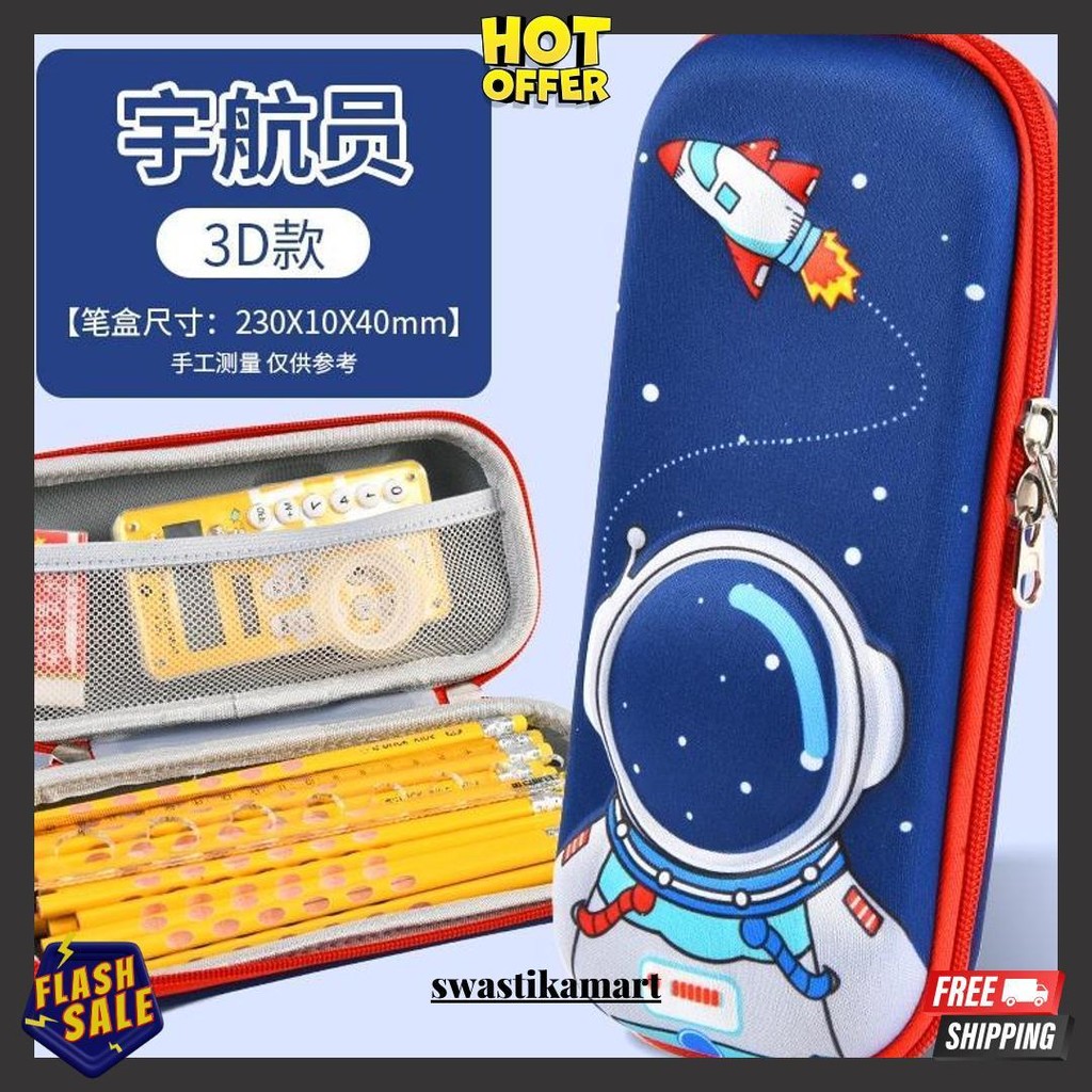

Kotak Pensil 3D Anti Air - Kotak Pensil Anak Import Karakter Lucu - Tempat Pensil Timbul 3D Karakter Unicorn Dino Astronot Rocket Kotak Termurah Banget
