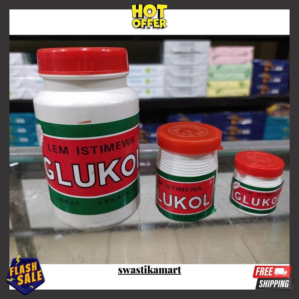 

Lem Dlukol / Inikol / Lem Kertas Berbagai Ukuran Bisa Cod