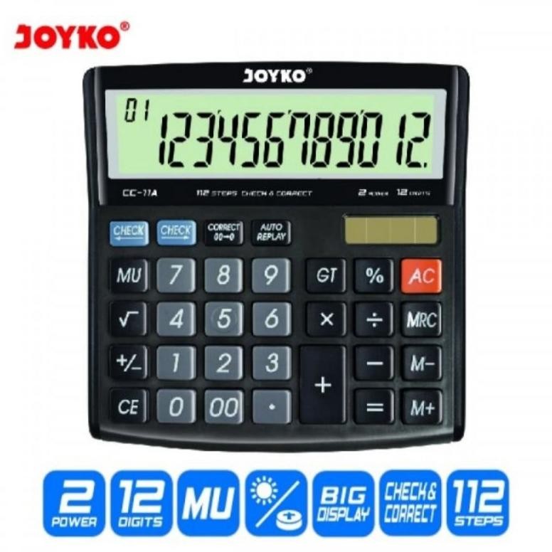 

GA24 Kalkulator JOYKO CC 11A - Calculator Check & Correct (Bisa Cek Ulang) Murah
