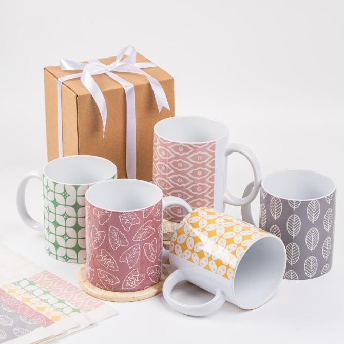 Sale Hampers Mug Dan Pouch Motif Batik