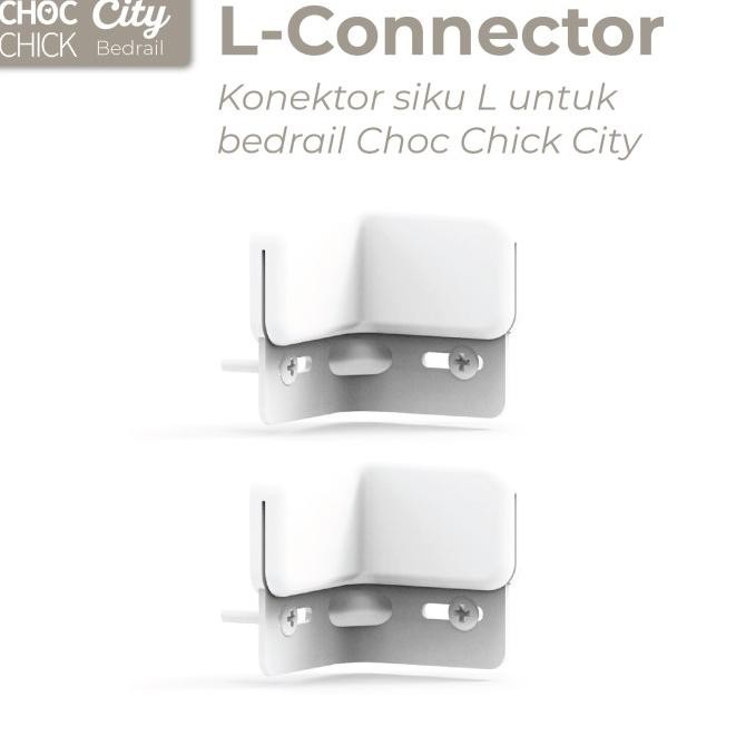 Choc Chick City L-Connector Untuk Instalasi L Pagar Kasur Bedrail Anak