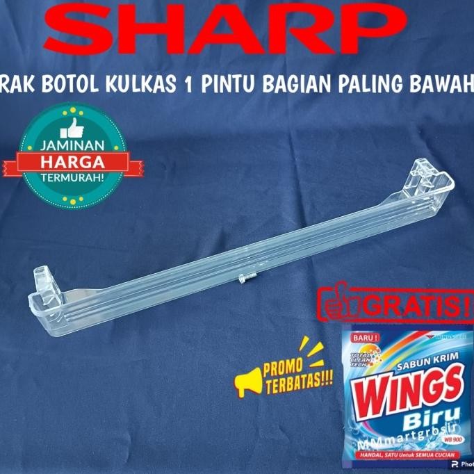 =+=+=+] RAK BOTOL KULKAS SHARP 1 PINTU PALING BAWAH ORIGINAL SHARP