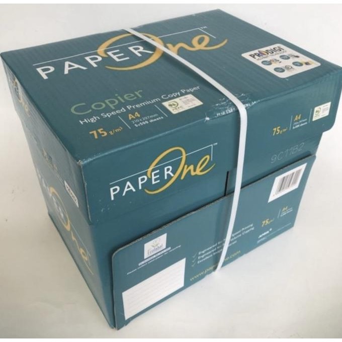 

BEBAS ONGKIR - paper one a4 75 gram fotocopy/1 Box/ khusus Gojek atau Grab Express