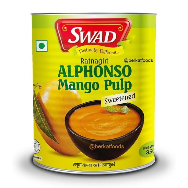 

%$%$%$%$] Alphonso Mango Pulp Swad / Ratnagiri Sweetened / Bubur Mangga India