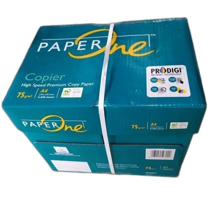 

BEBAS ONGKIR - Kertas A4.75 gsm. paper one
