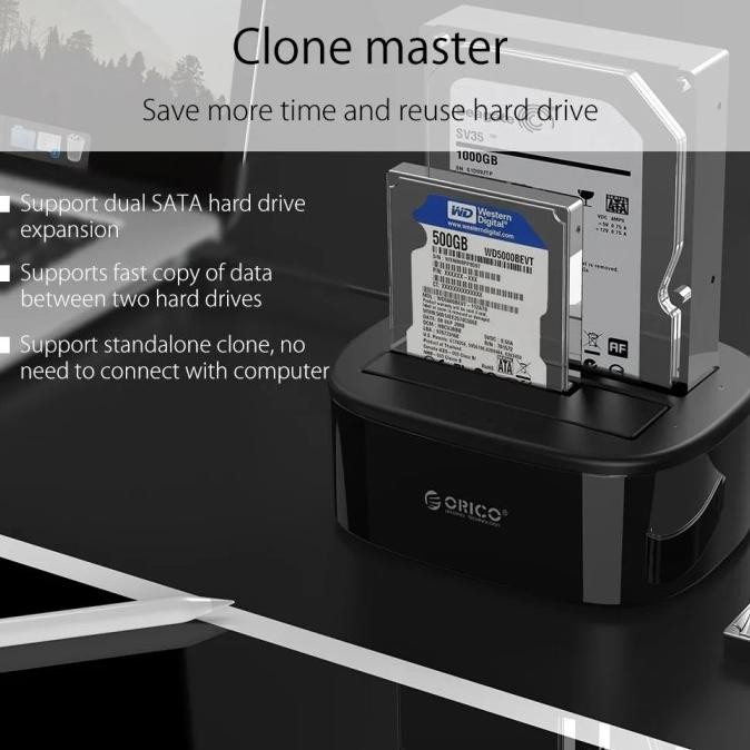 TERMURAH - Docking Hardisk 1 Bay / 2 Bay 2.5/3.5 inch HDD / SSD SATA