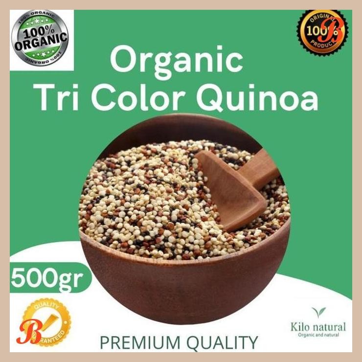 

| RMP | ORGANIC TRI COLOR QUINOA 500GRAM
