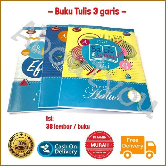 

Sale!! Pack 10 Buku Tulis Halus Buku Garis 3 Buku Menulis Sambung Garis Kecil Tiga Paper Stationery
