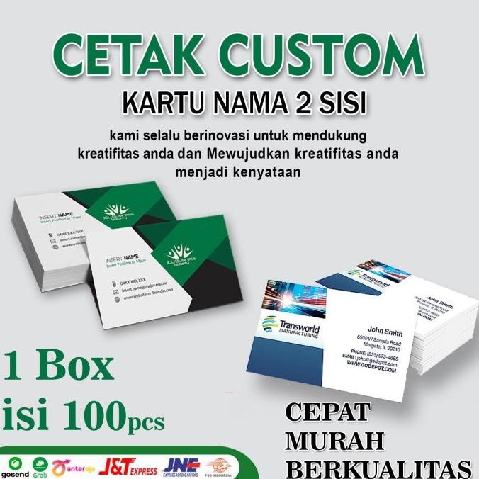 

Promo!! Cetak Kartu Nama 2 Sisi Custome