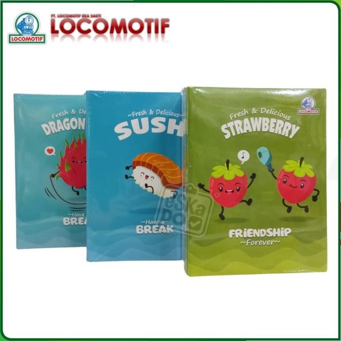

New!! Buku Tulis Locomotif 58 Lembar / Notebook