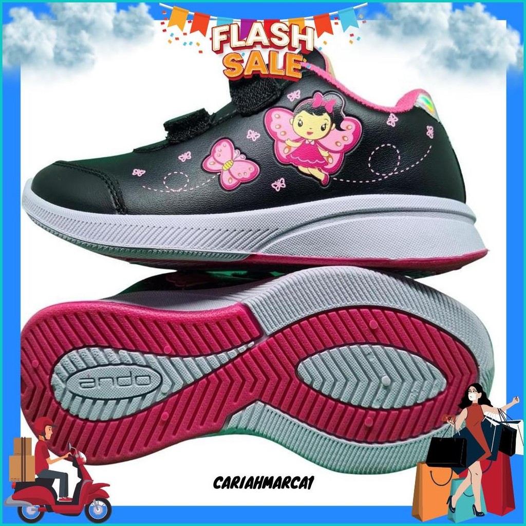 Sepatu Ando (29-32) | Sepatu Anak Perempuan Laki-Laki | Sneaker Anak Perempuan Terbaru Terkeren Term