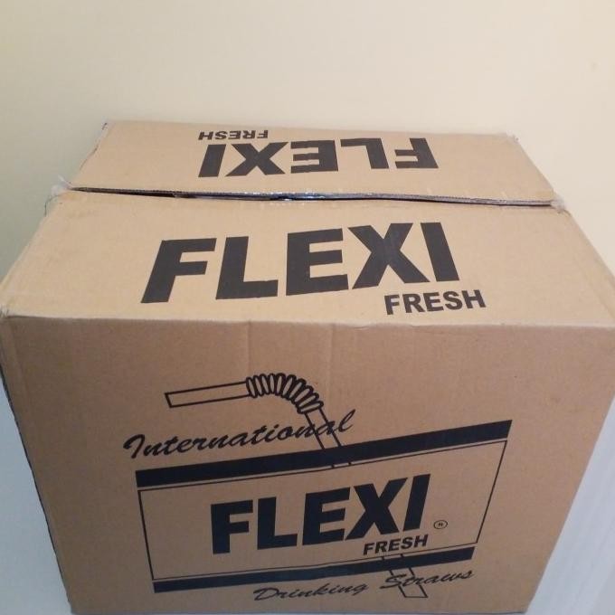TERMURAH SEDOTAN PLASTIK TEKUK WARNA HITAM FLEXI FRESH