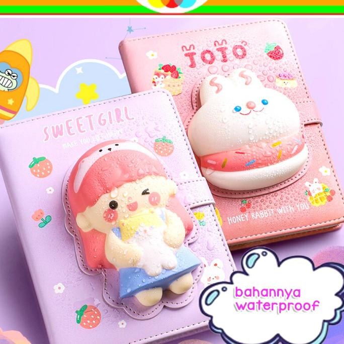 

Diskon!! Buku Diary Free Squishy Binder Jurnal Planner Anak Notebook Memo Korea
