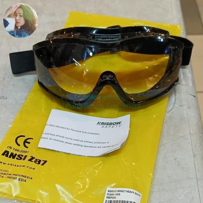 Safety Glasses Google Krisbow / Kacamata Safety Google Krisbow ANSI