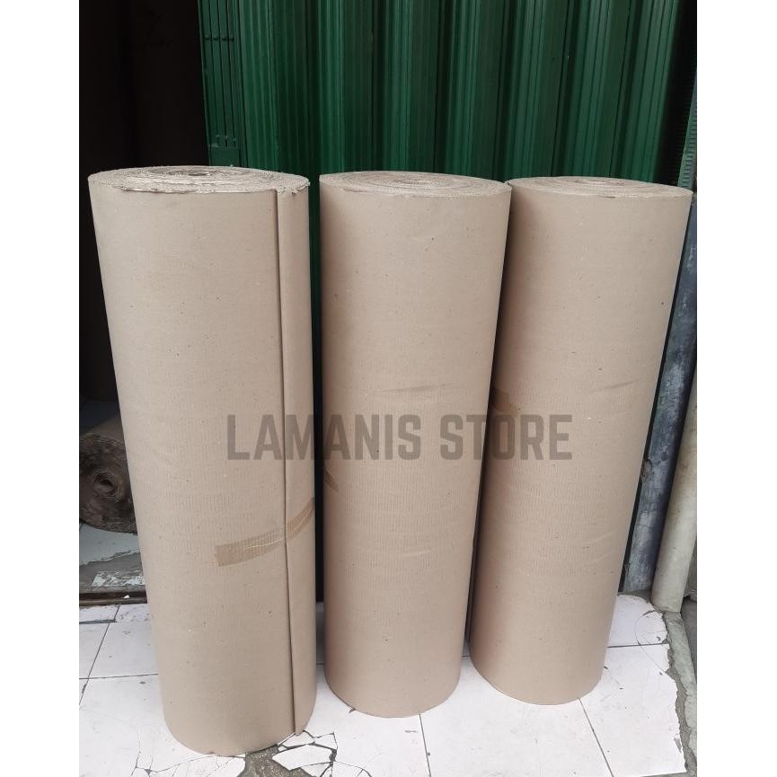 

TERLARIS - Kardus Lembaran Gulungan Corrugated Karton Single Face Roll 50 cm - 100 cm