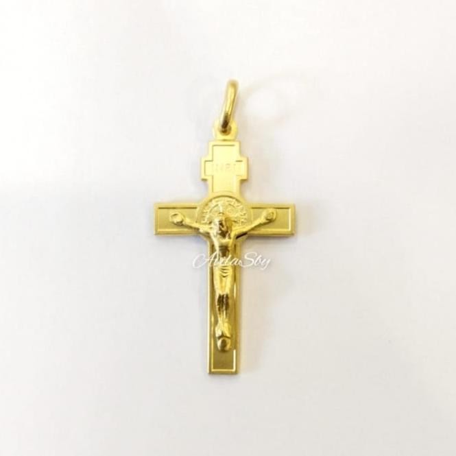 cusss order] Bandul Salib St. Benedictus Emas Gold Rohani Katolik