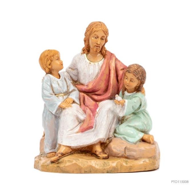 +++++] Patung Yesus Dengan 2 Anak Rohani Katolik